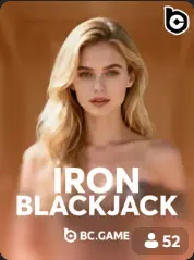 Iron Blackjack BC Game Perú cover