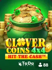 Clover Coins 4x4 Hit The Cash BC Game Perú cover